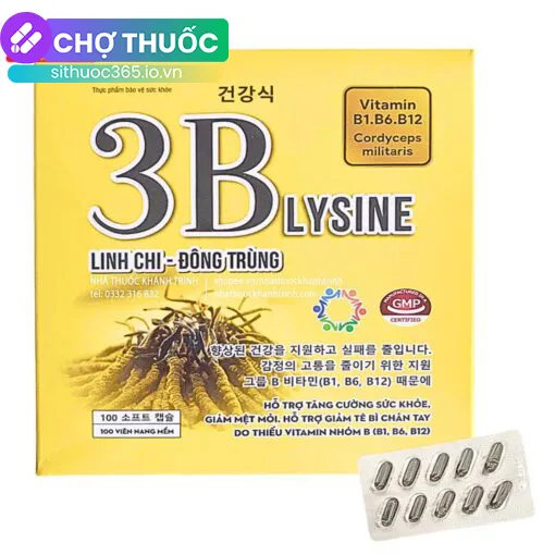 3B Lysine Linh Chi Đông Trùng