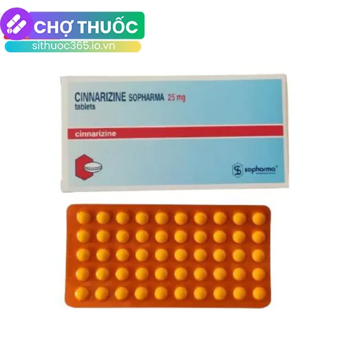 Cinnarizine Sopharma 25mg tablet