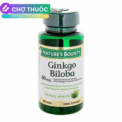 Ginkgo Biloba 60mg Nature's Bounty (60 viên)