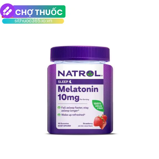 Kẹo ngủ Natrol Melatonin 10mg