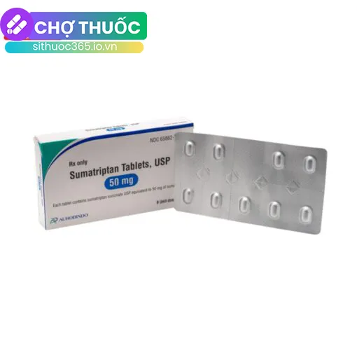 Sumatriptan Tablets USP 50mg Aurobindo