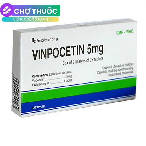 Vinpocetin 5mg Dược Hà Tây